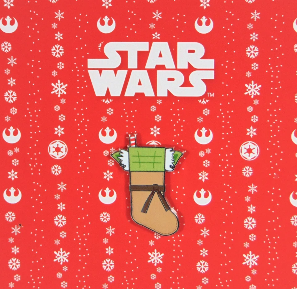 Disney Star Wars Feliz Navidad Feliz Navidad Medias Yoda Pin NUEVO LINDO RARO Foto 1 de 1