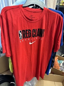 Nike Dri Fit Maine Red Claws NBA G League Short Sleeve Shirt Men's Size XLT - Picture 1 of 1