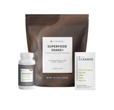 ¡Funciona! Batido Superfood + Cacao Clásico 1 Botella ThermoFight Xx 60 Tapas + Limpieza Foto 1 de 4