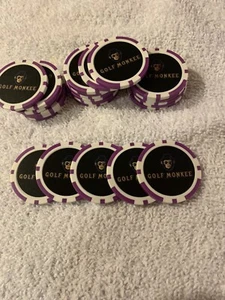 (5 PACK) 2024 Golf Monkee Poker Chip Ball Markers - Picture 1 of 2