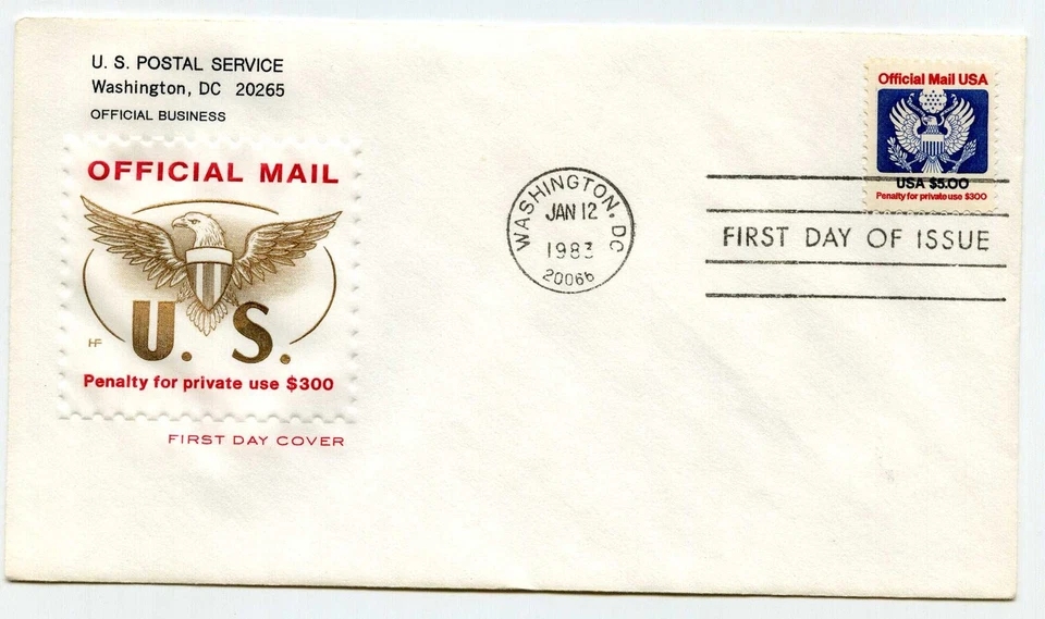 O133 $5.00 Official Farnam, (gold), HF, FDC - Image 1 of 1