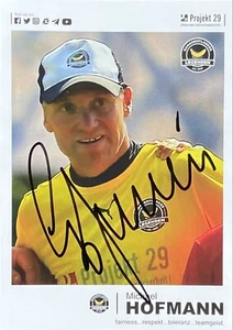 Autogrammkarte  Löwen-Legende Michael Hofmann | 2022 | Bananenflanker Legenden - Bild 1 von 2