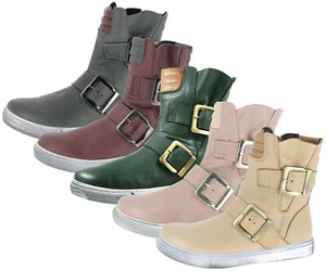 Andrea Conti Botines De Cuero Con Hebilla 0346833 - Imagen 1 de 17