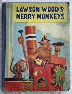 Collectable Vintage Lawson Woods “Merry Monkeys” HB Book, Birn Brothers - Picture 1 of 24