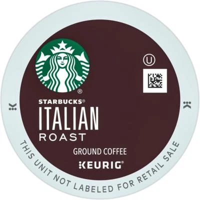 Starbucks Italian Roast Coffee 22 to 132 Count Keurig K cups Pick Any Quantity - Image 1 of 3