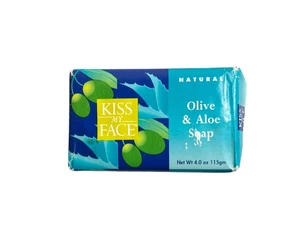 Deadstock Kiss My Face Olive & Aloe Natural Bar Soap Made In Greece 4.0oz 115gm - Picture 1 of 7