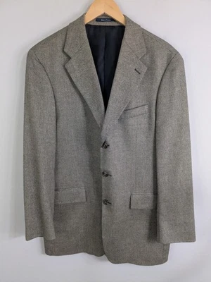 Blazer Ralph Lauren para hombre 42R marrón mezcla de seda de un solo pecho Foto 1 de 4
