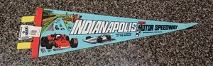 Vintage Indy 500 Souvenir 5"x15" Pennant IndyCar Indianapolis Motor Speedway - Picture 1 of 5