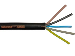 5G16 mm² 5x16 TITANEX H07RN-F flexible Gummischlauchleitung Baustelle Kabel 10m - Bild 1 von 1