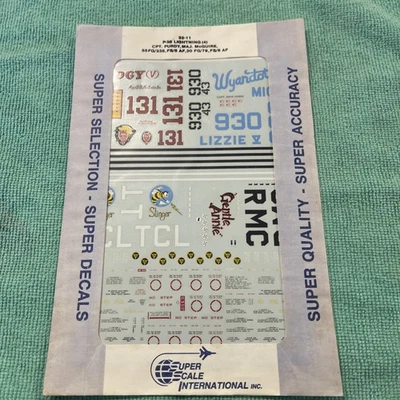 Calcomanías internacionales súper escala P - 38 Lightning Foto 1 de 4