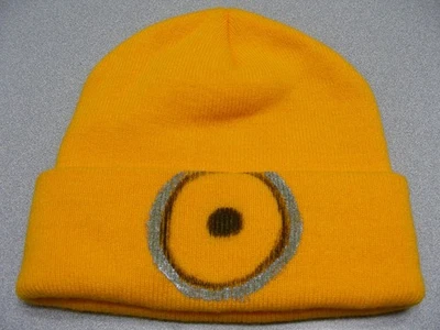 Amarillo - Pintado a mano - Cíclope de un ojo - Gorra gorro estilo Minions Foto 1 de 4