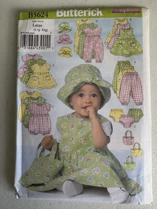 Butterick B5624 Pattern Large (Lrg-Xlg) Uncut 2011 Baby Girl Wardrobe - Picture 1 of 2