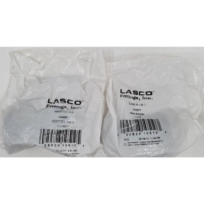 Lasco 1 1/4" Barbed X 1 1/4" Threaded Insert Adapter Water Pipe Lot of 2 - Image 1 of 3