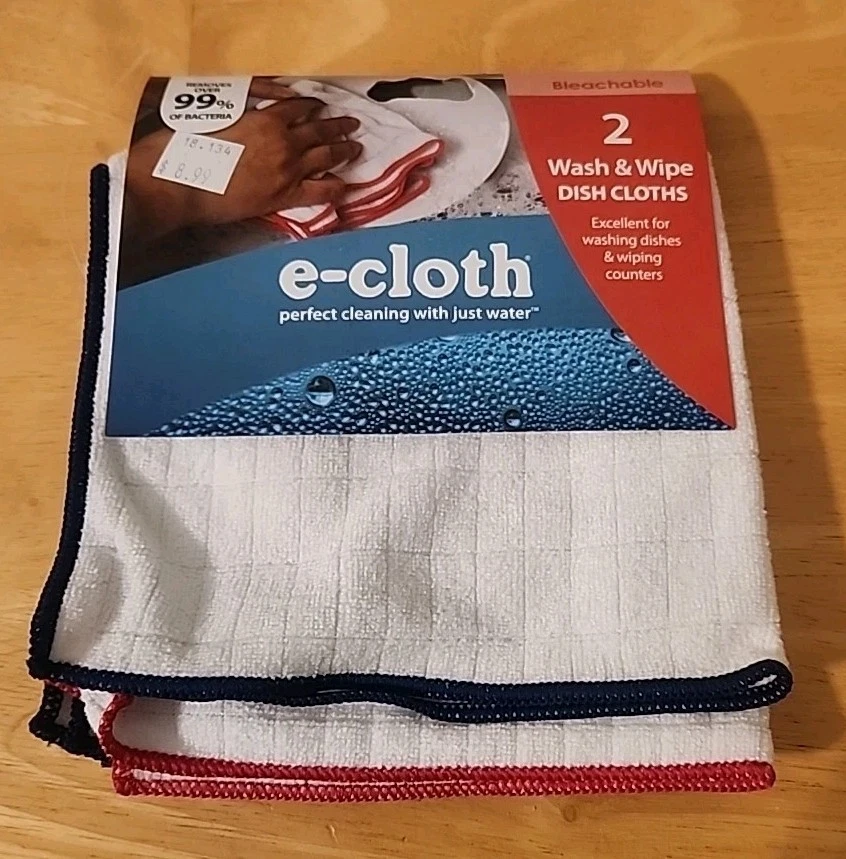 e-cloth Wash and Wipe Dish Cloths 2pk