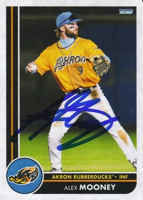 Alex Mooney Signed IP 2025 Akron Rubberducks Card #5 Cleveland Guardians! - Image 1 of 2