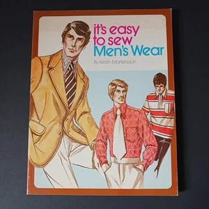 It's Easy To Sew Menswear di Kerstin Martensson libro da cucire vintage Kwik Sew - Foto 1 di 8