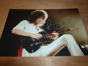 BRIAN MAY signed 12X8 photo QUEEN + COA - Picture 1 of 2