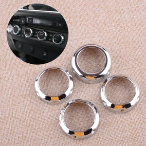 Chrome Central Control Knob Ring Decorative Trim Fit For Toyota Tacoma 16-20 - Picture 1 of 5