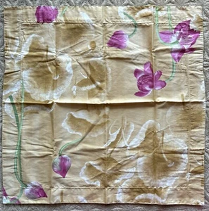 Yves Delorme Euro Kissen Schein Indochine Blumen Baumwollsatin Frankreich Luxus - Bild 1 von 5