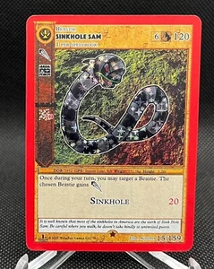 Sinkhole Sam Reverse Holo 15/159 MetaZoo Cryptid Nation 1ª Edición Casi Nuevo - Imagen 1 de 1