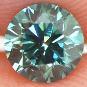 Round Shape Diamond Fancy Blue Color VS1 Loose Certified Enhanced 0.69 Carat - Picture 1 of 12