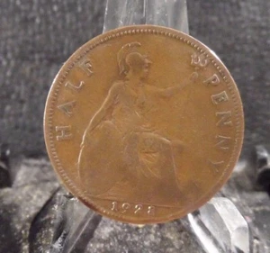 CIRCOLATA 1928 MONETA UK 1/2 PENNY (110717)1...SPEDIZIONE GRATUITA!!!! - Foto 1 di 3
