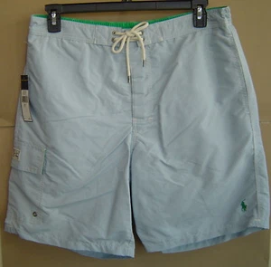 NWT $65 POLO RALPH LAUREN Mens XL KAILUA SWIM TRUNK BOARDSHORT Naples Blue - Picture 1 of 4