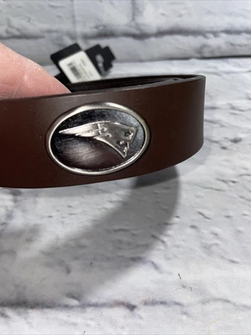New England Patriots Mens 36 Waist Brown Concho leather belt new with Cover