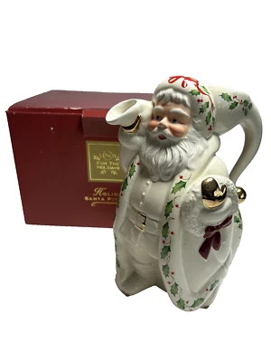 De colección Lenox 1999 Holiday Santa Patines To A New Millennium Jarra de Navidad  Foto 1 de 4