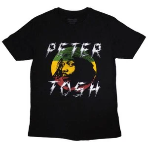 Peter Tosh Lightning Logo T-Shirt Black New - Picture 1 of 1