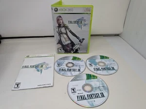 Final Fantasy XIII Microsoft Xbox 360, 2010 CIB Complete W/ Manual 3 Disc Tested - Picture 1 of 2