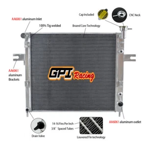 Aluminum radiator for JEEP GRAND CHEROKEE WJ/WG 4.7L V8 1999-2005 2004 2003 2002 - Picture 1 of 4