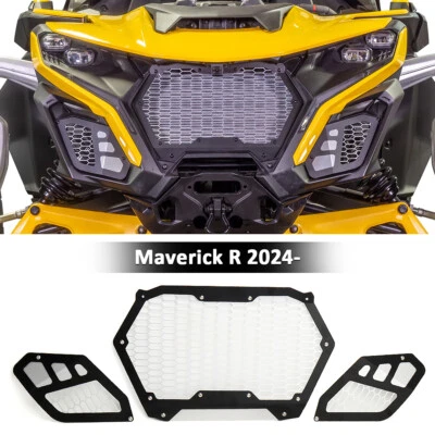 For Can-Am 2024+ Maverick R All Models  3pc Front Aluminum Grill Kit Fits - Image 1 of 4