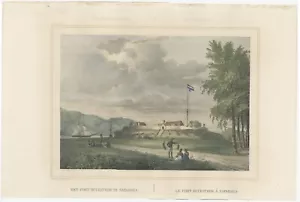 Stampa antica di Fort Duurstede di Lauters (1844) - Foto 1 di 1