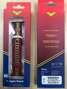DC Comics Wonder Woman Apple Watch Bands Size Fits: 42mm, 44mm & 45mm - Picture 1 of 3