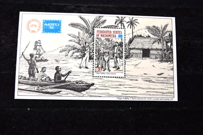 MICRONESIA   1988   M/S  HAYES THE PRIVATEER   S C25    MNH - Image 1 of 4