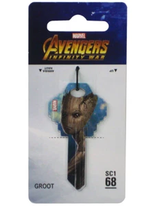 Marvel Groot Door Key SC1 68 Avengers Infinity War Guardians Of The Galaxy New - Picture 1 of 2