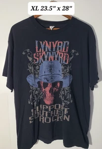 2008 Lynyrd Skynyrd Support Southern Rock Black XL T-Shirt Y2K - Picture 1 of 5