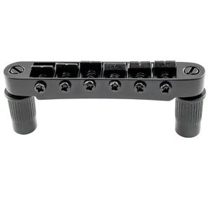 Wilkinson M Black 52mm 2-3/64" Wide Tune-O-Matic Bridge For Les Paul SG Guitar - Picture 1 of 6