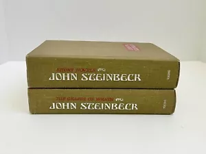John Steinbeck Book Set The Grapes of Wrath 1939 & Short Novels Viking Press HC - Foto 1 di 9