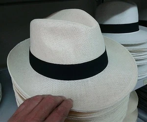 cappello crema mod. Borsalin  uomo estivo  elegante cerimonia fontana hat man  - Imagen 1 de 1