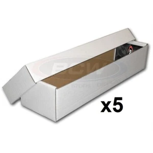 5x BCW Card Storage Box Cardboard 800ct 2-PIECE 1-BX-802 - Picture 1 of 4