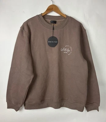 Suéter de gran tamaño White Fox With Love suave talla S/M Foto 1 de 4