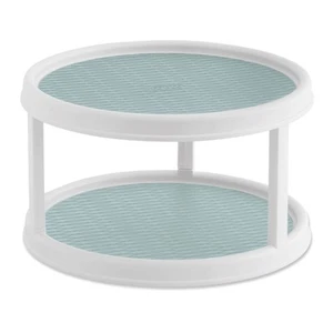 Non-Skid 2 Tier Pantry Cabinet Lazy Susan Turntable, 12-Inch - Organize Kitch... - Picture 1 of 6