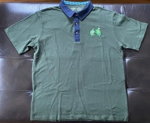Grateful Dead X Section 119 Green Blue Dancing Turtles Polo Shirt Men’s Large - Picture 1 of 8