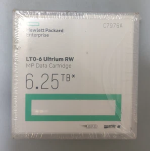 C7976A HP LTO-6 Ultrium RW tape media/MP data cartridge-6.25 TB * NEW * - Afbeelding 1 van 4