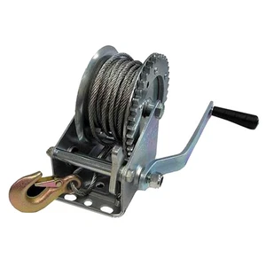 Trailer Hand Winch - Heavy Duty 5mm Cable x 10m 2-Way Ratchet Action - Picture 1 of 9