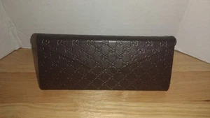 Gucci GG Guccissima Braun Leder Faltbar Brillenetui Hart Brillenetui - Bild 1 von 13