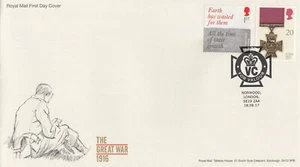 Great War Victoria Cross GB Cover VC for Valour Norwood London 2017 (130929) - Picture 1 of 1