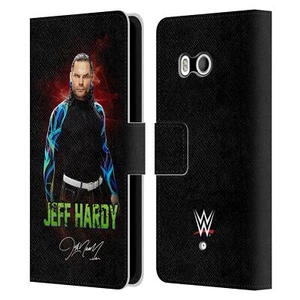 OFFICIAL WWE JEFF HARDY LEATHER BOOK WALLET CASE COVER FOR HTC PHONES 1 - Picture 1 of 7
